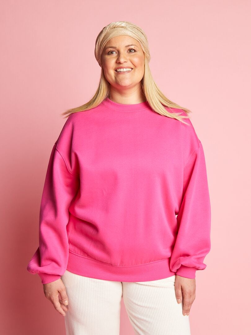 Fleece trui - ROZE