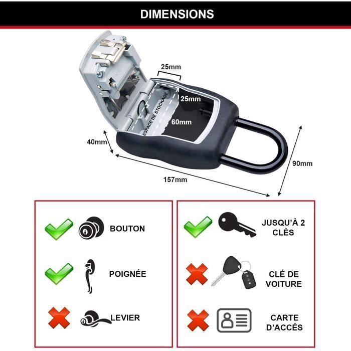 Cofre para chaves seguro - MASTER LOCK - 5400 EUR - Tamanho médio - Com cadeado - Select Access. Compartilhe suas chaves com segurança.