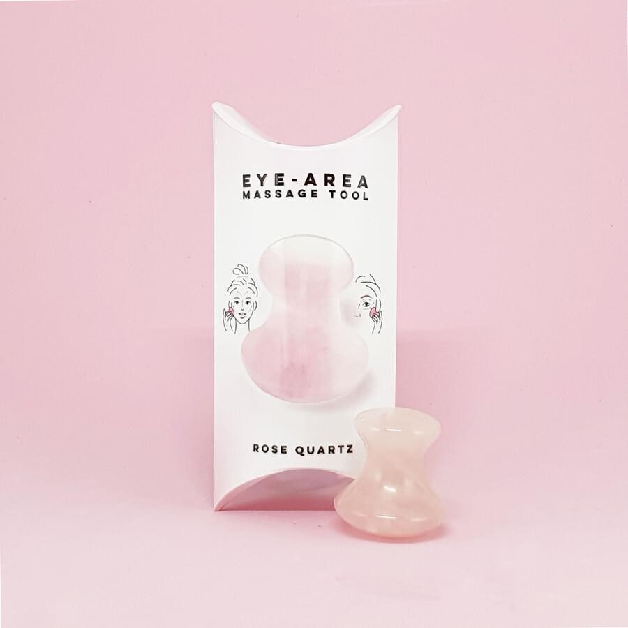 LAVAY Paris Gua Sha Masseur Facial – Contour des yeux – Quartz rose – 1 pièce
