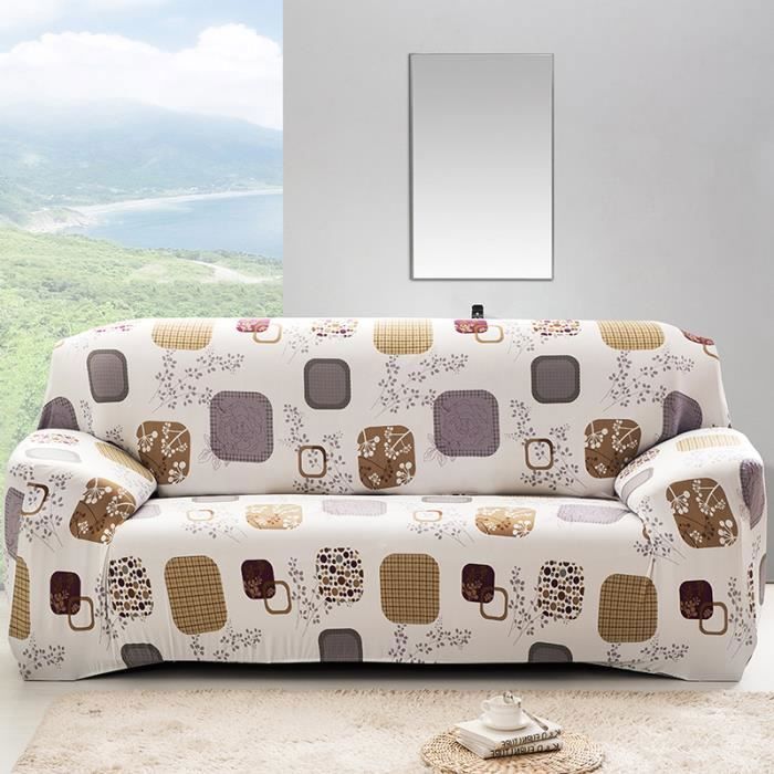 Funda moderna de tela elástica para sofá de 3 plazas, modelo 2# (190-230 cm).