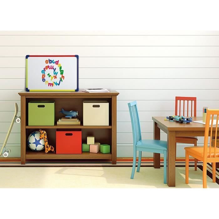 Decoración de pared infantil - MAUL - Blanco - 25 x 35 cm - Marco de plástico multicolor