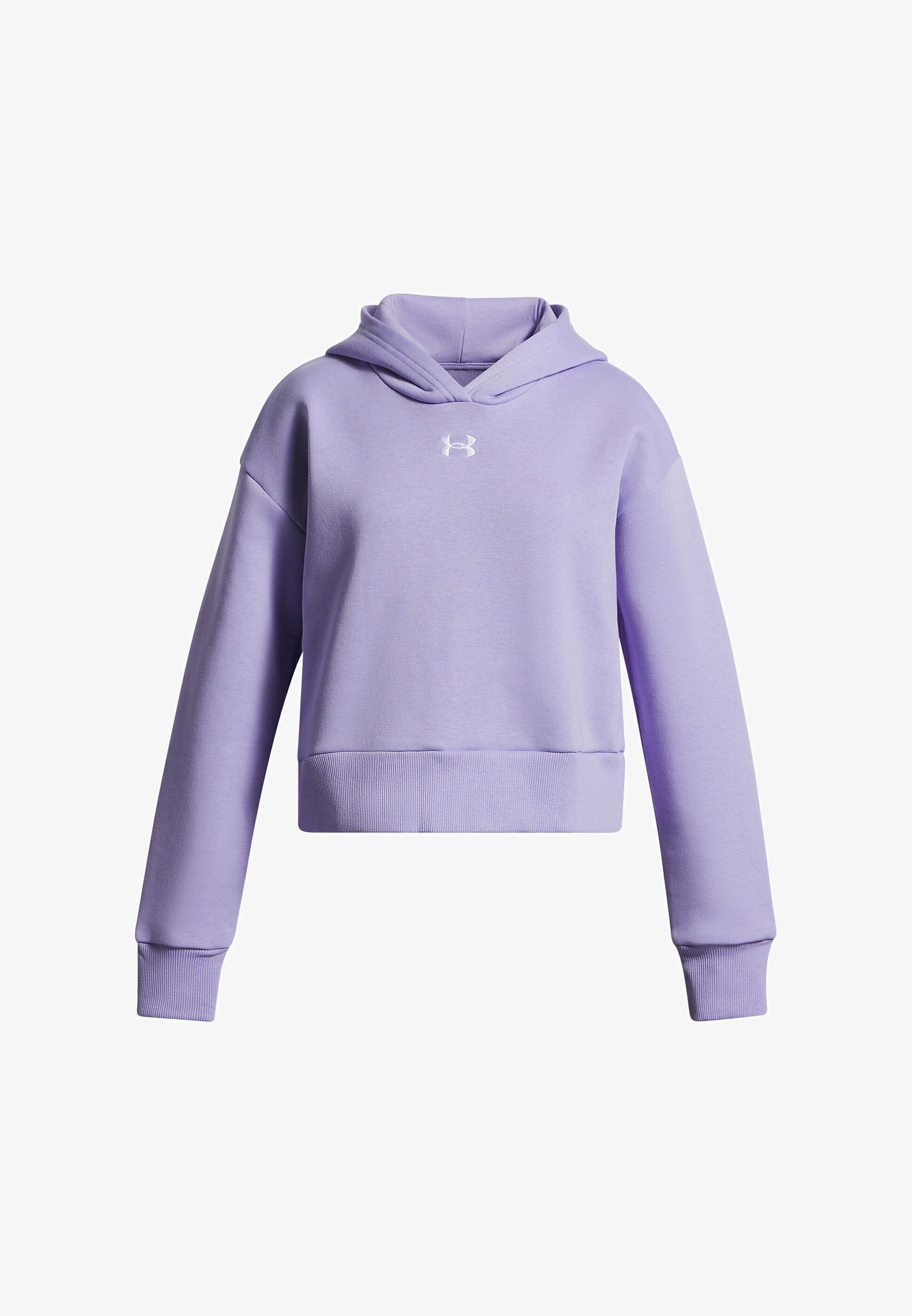 Felpa con cappuccio Under Armour RIVAL CROP - trasparente