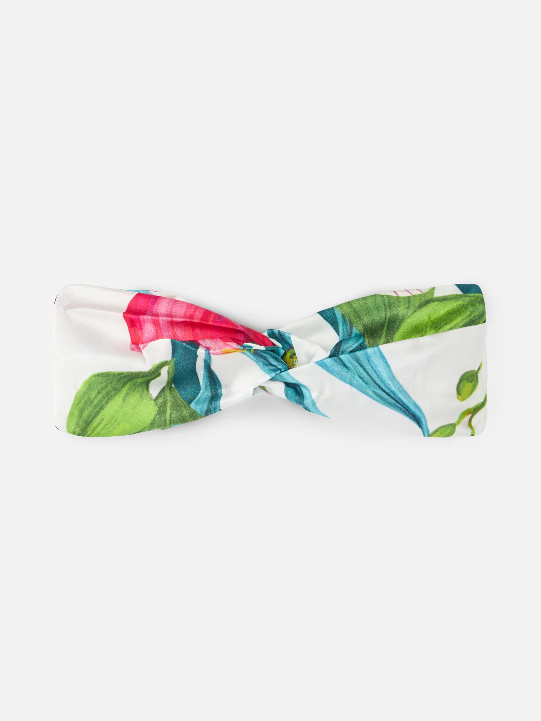 Hoofdband van satijn met tropische print voor meisjes
