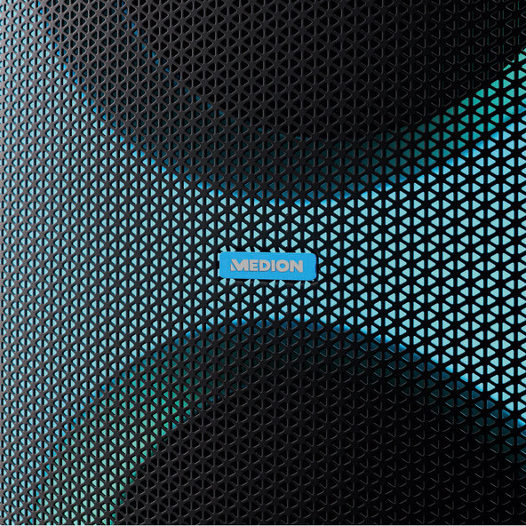 Sistema de som Bluetooth® com painel frontal LED X61200 (MD44232)