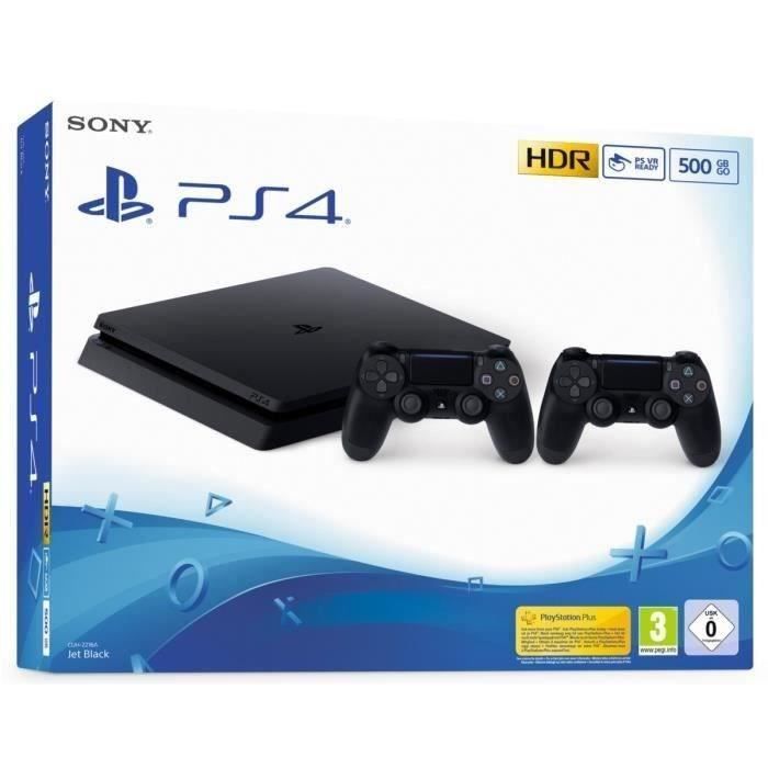 Consola Sony PlayStation 4 Slim de 500 GB + segundo mando DualShock 4 - Negra - Reacondicionada - Excelente estado