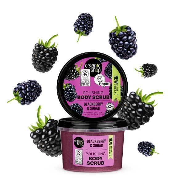 Organic Shop Körperpeeling mit Brombeerduft, 250 ml