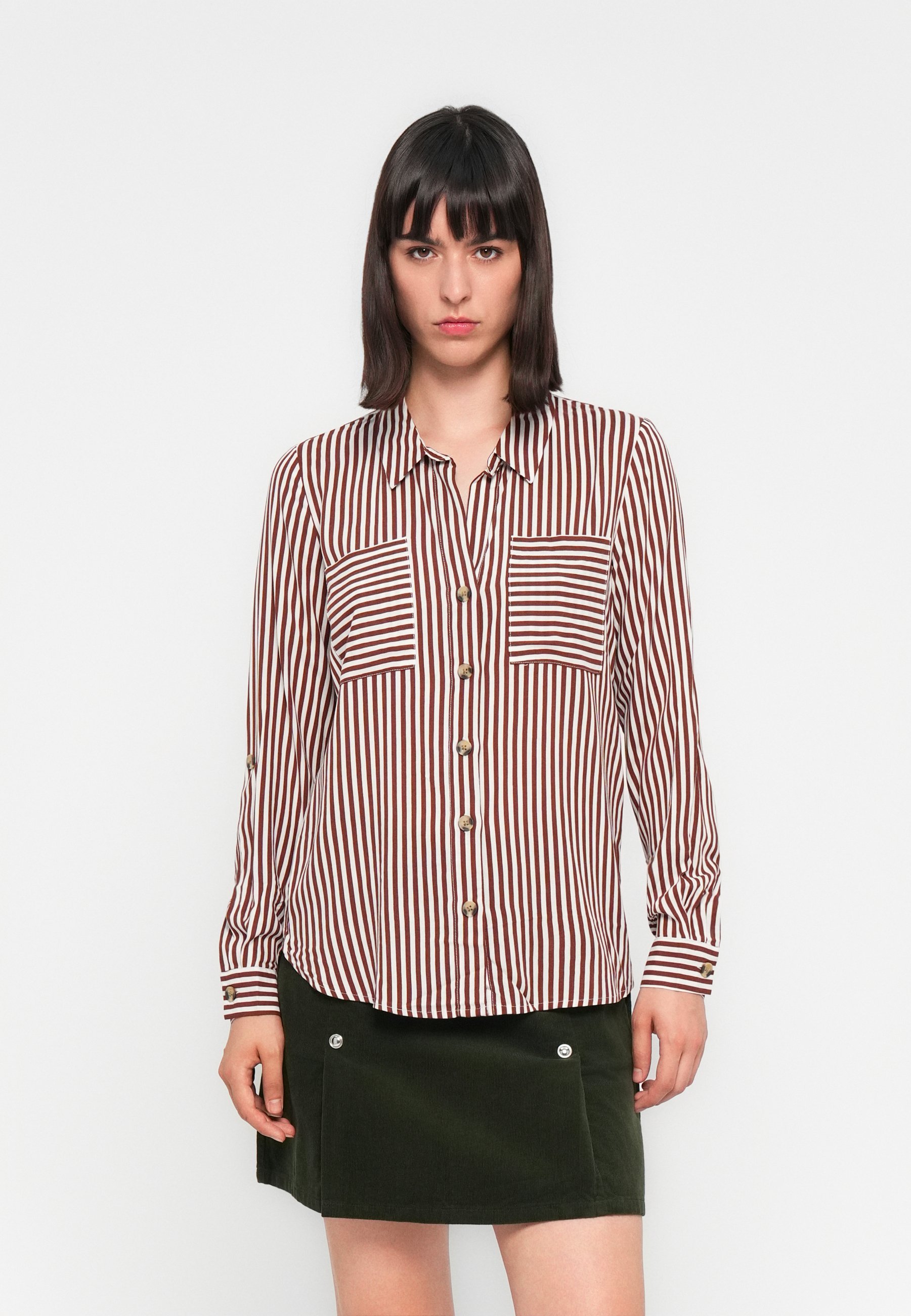 ONLY ONLYASMIN SHIRT - Blouse met knoopsluiting - cappuccino