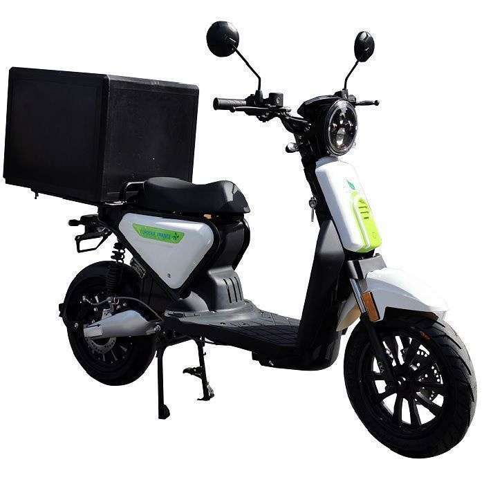 EUROCKA CKA EXPRESS elektrische scooter, wit, levering, verwijderbare 60V 29Ah lithiumbatterij, actieradius van 60 km
