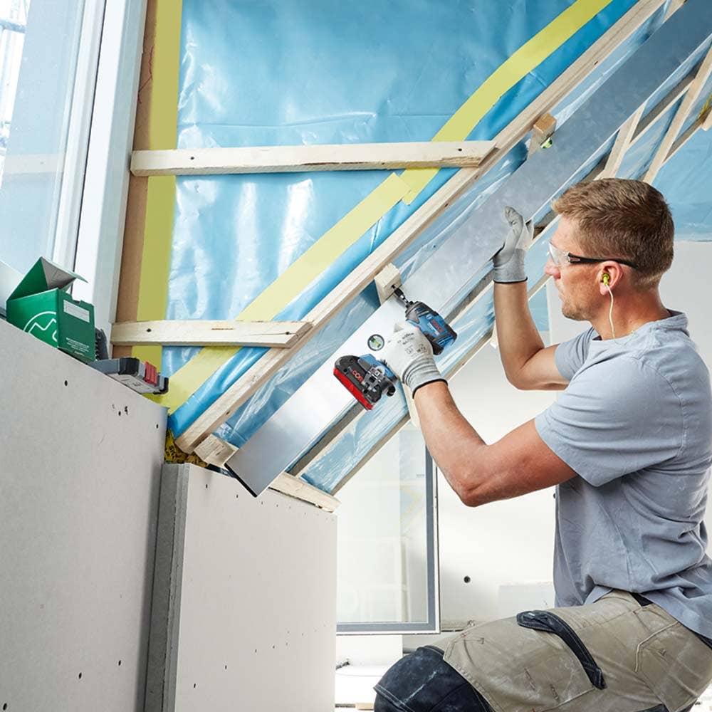 BOSCH 18V Akku-Schlagschrauber, Blau, Bürstenlos, 1/4 Zoll, Leder, GDR 18 V-200 0615990M1W