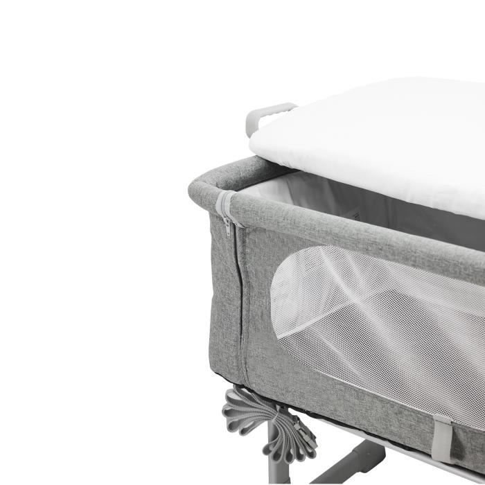Lettino da viaggio 2 in 1 NANIA DODI per co-sleeping - Materasso ultra confortevole di 4 cm di spessore - L 80 x P 42 cm