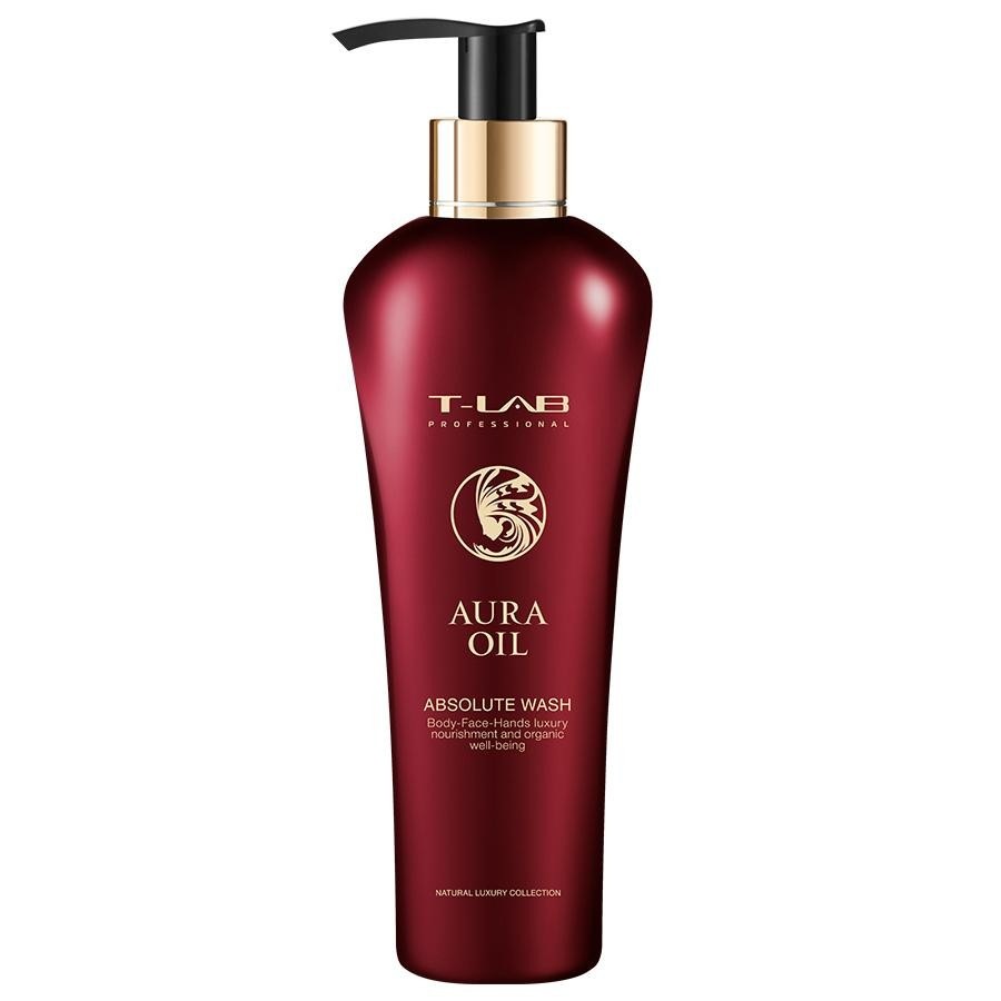 T-LAB PROFESSIONAL hiusten ja vartalon pesugeeli Aura Oil Absolute Wash - 300 ml