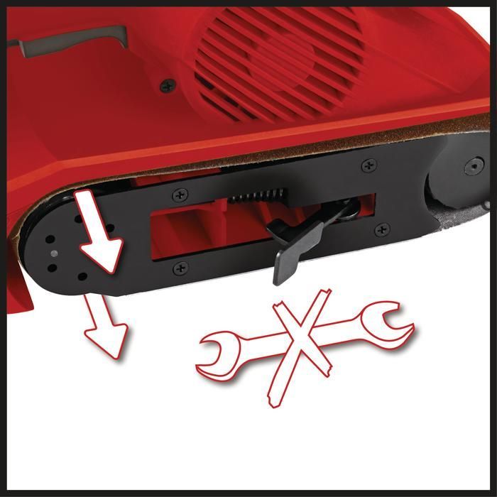 Einhell TC-BS 8038 Belt Sander (800W, 230V, Dust Extraction System and Dust Bag)