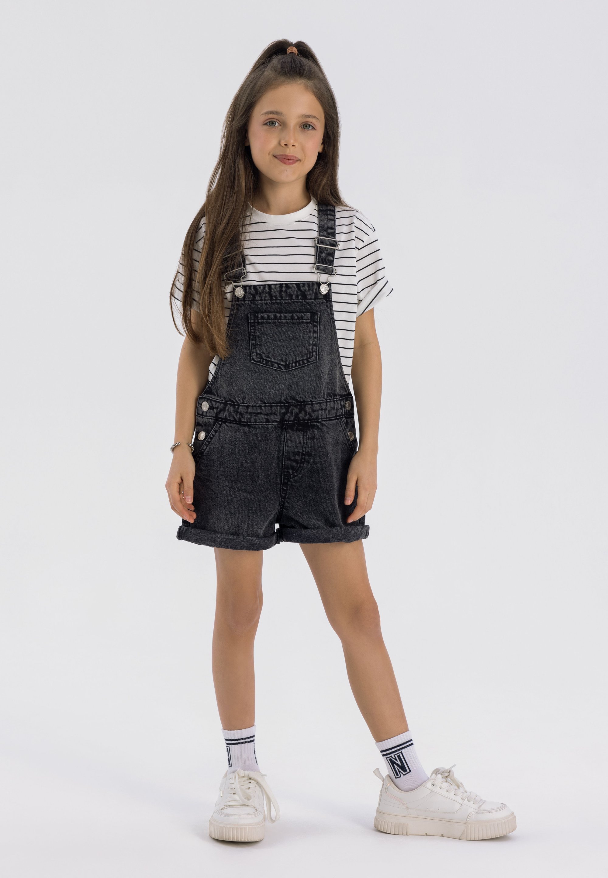 Salopette courte MINOTI - Denim noir