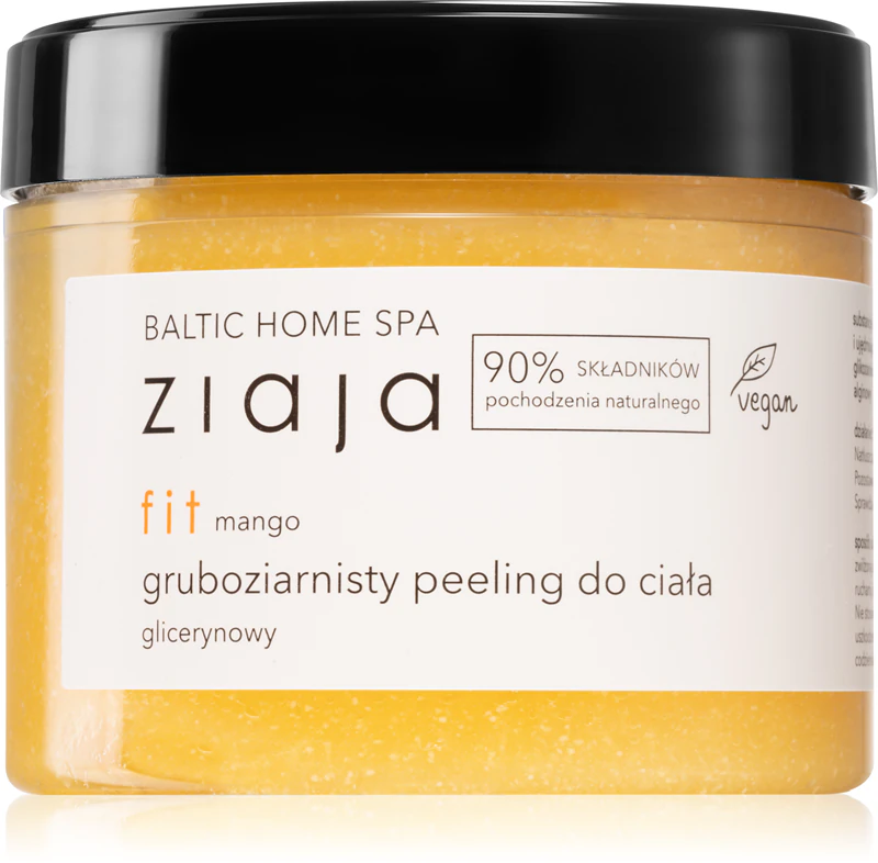 Esfoliante corporal de grãos grossos Ziaja Baltic Home Spa Wellness Fit Mango