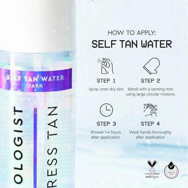 Tanologist samoopalovací voda tmavá