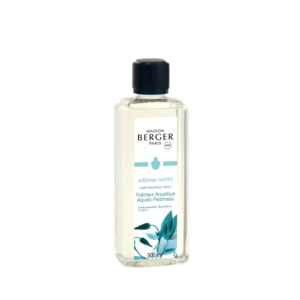 Parfum de Maison Aroma Happy - Fraîcheur Aquatique - Profumo per Lampada Catalitica