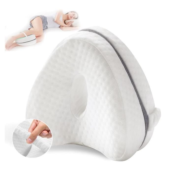 Cojín ortopédico para pierna y rodilla - Espuma viscoelástica - Transpirable - Lavable