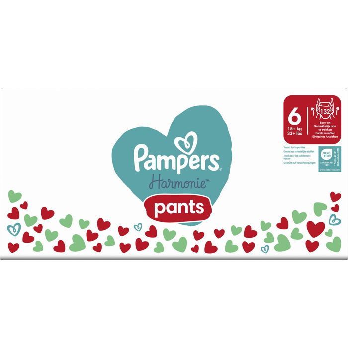 PAMPERS Pants Harmony-Blatt. 6 (132 kJ)