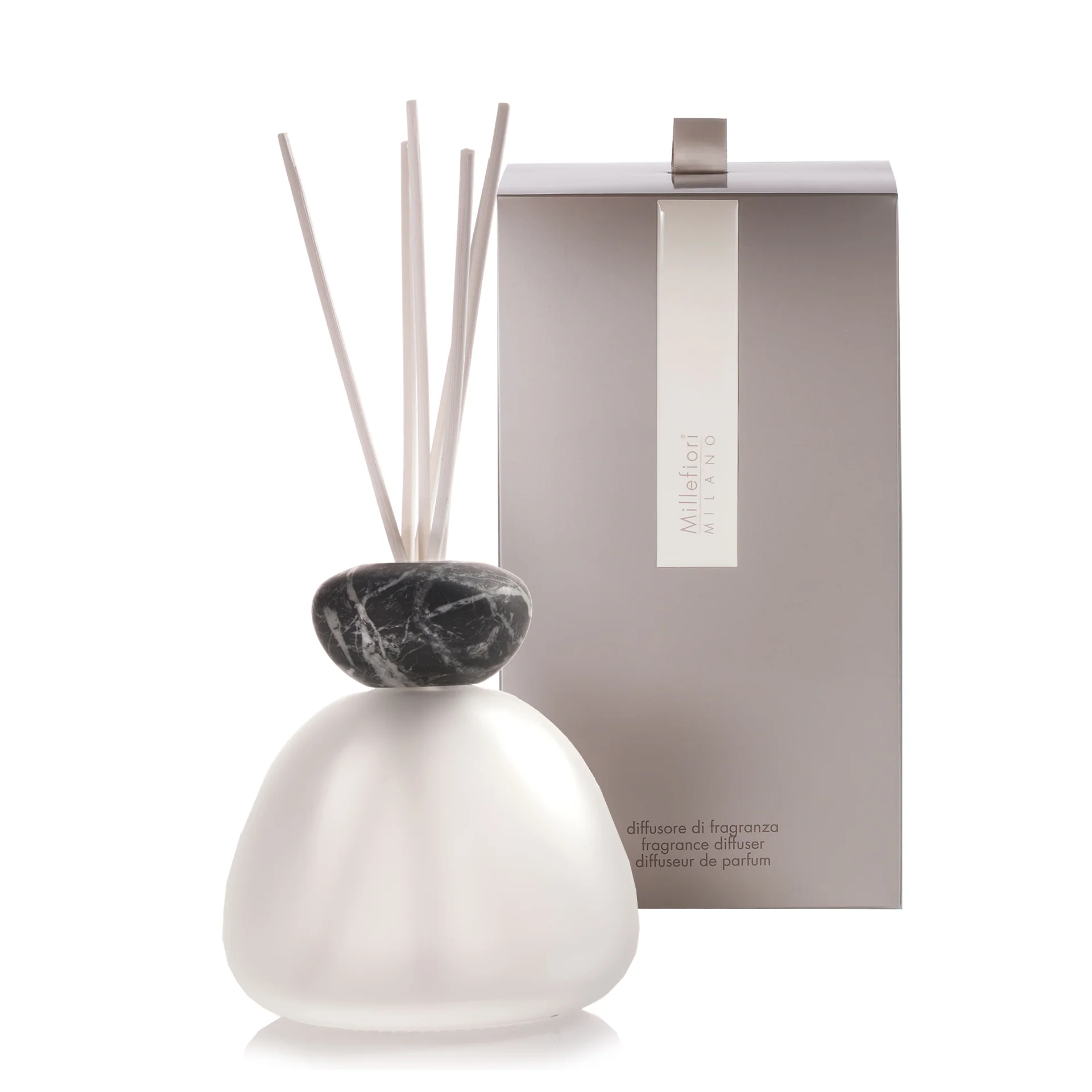 Air Design Diffusore Marble - Satinato con Tappo Nero - Diffusore di Profumo