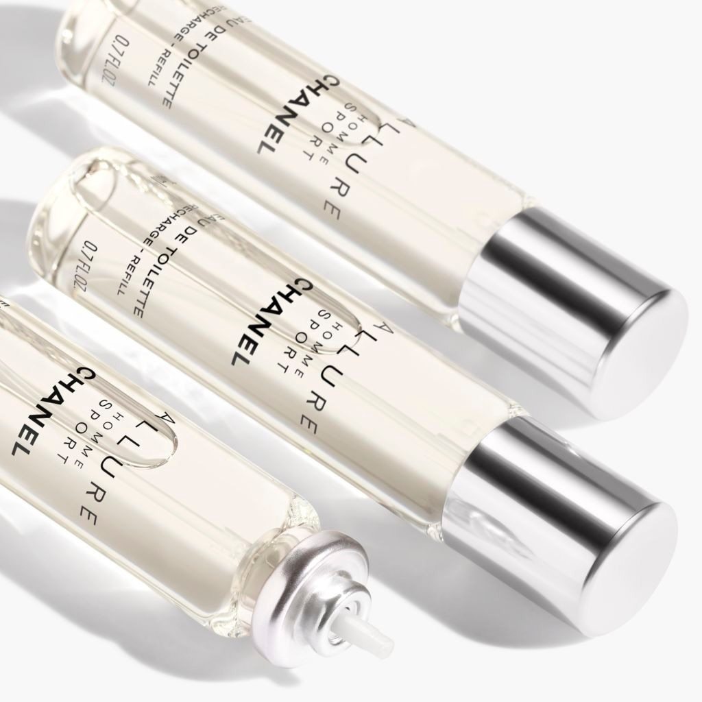 CHANEL tualetinis vanduo ALLURE HOMME SPORT TWIST AND SPRAY PAKRAUJAMAS BUTELIS 3 x 20 ml - EAU DE TOILETTE - 60 ml