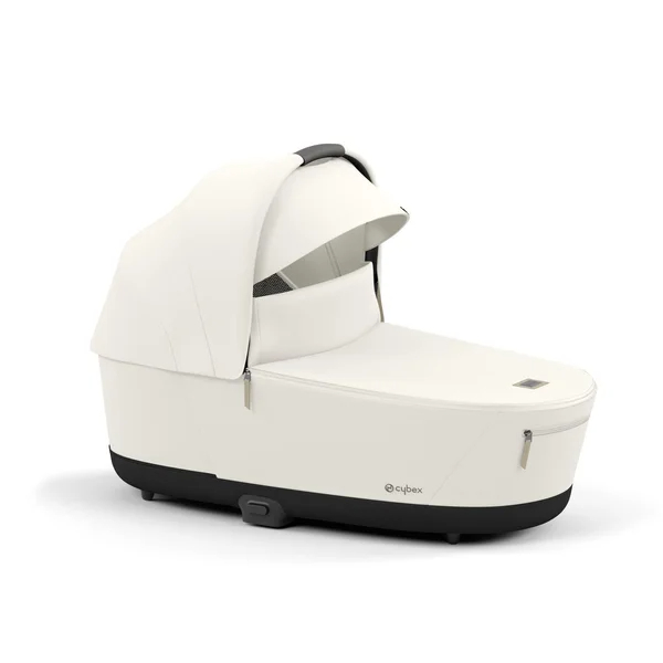 Zestaw spacerowy Cybex Priam V4 w kolorze białym z matowo-czarną ramą