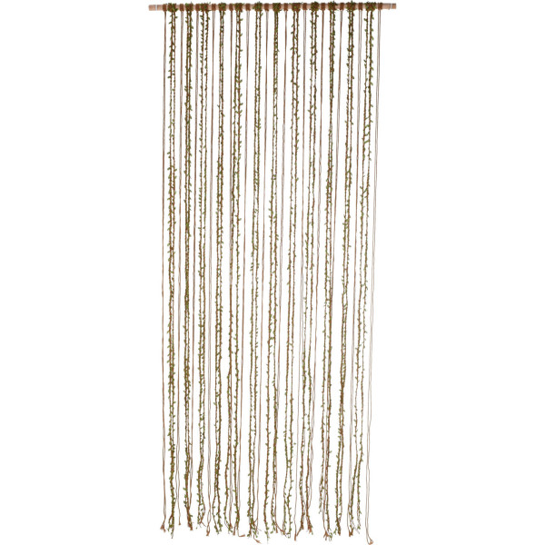 Zasłona na drzwi MACRAME, listki, 90 x 200 cm