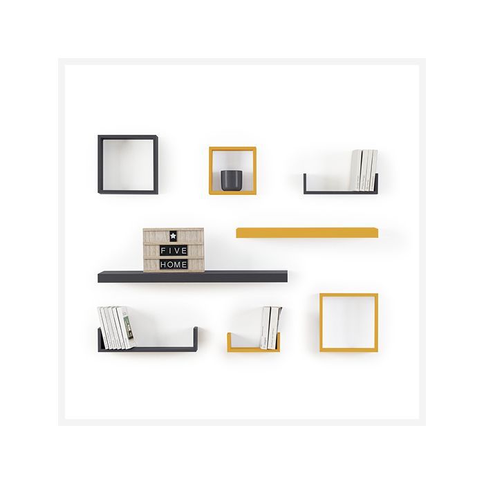 estantes de pared cúbicos pequeños 