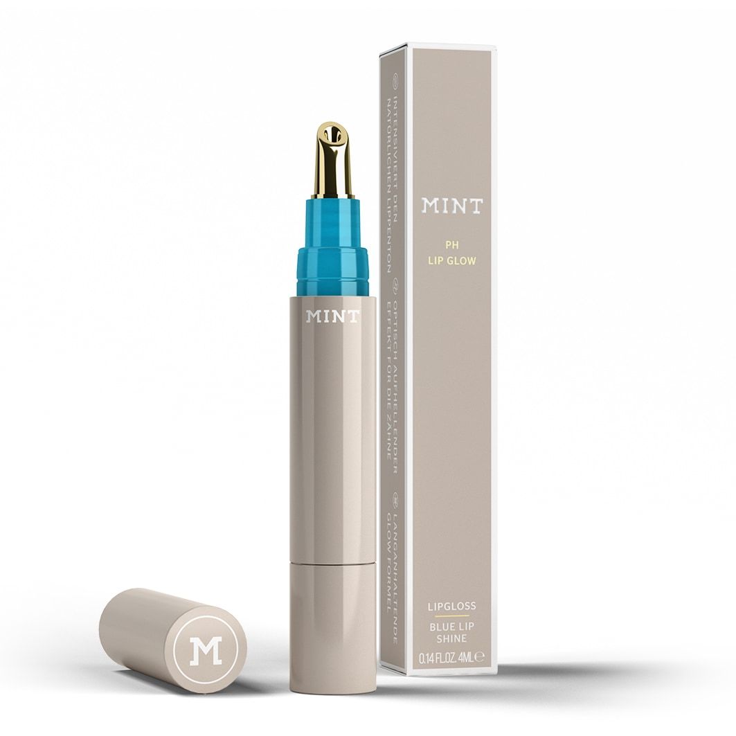Lesk na pery Razený Dr. Mintchevou MINT Blue Lip Shine pH Lip Glow - 4 ml