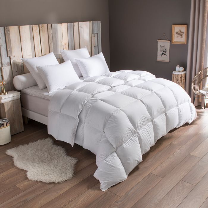 DODO - Juego de edredón cálido + almohada - 50 % plumón de pato - 200 x 200 cm