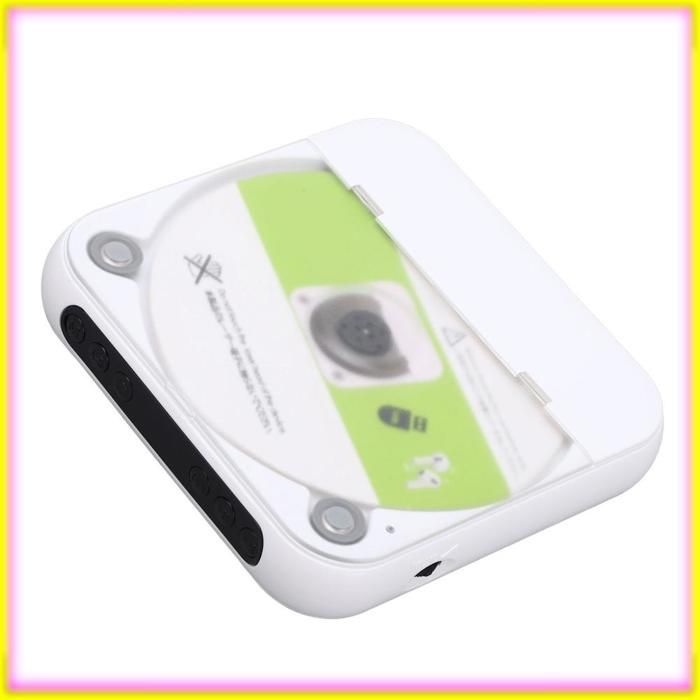keenso Lecteur CD portable  Lecteur CD  Portable Rechargeable avec L'écran LCD Affichage à 2 Voies  5.3 Prise en son baladeur