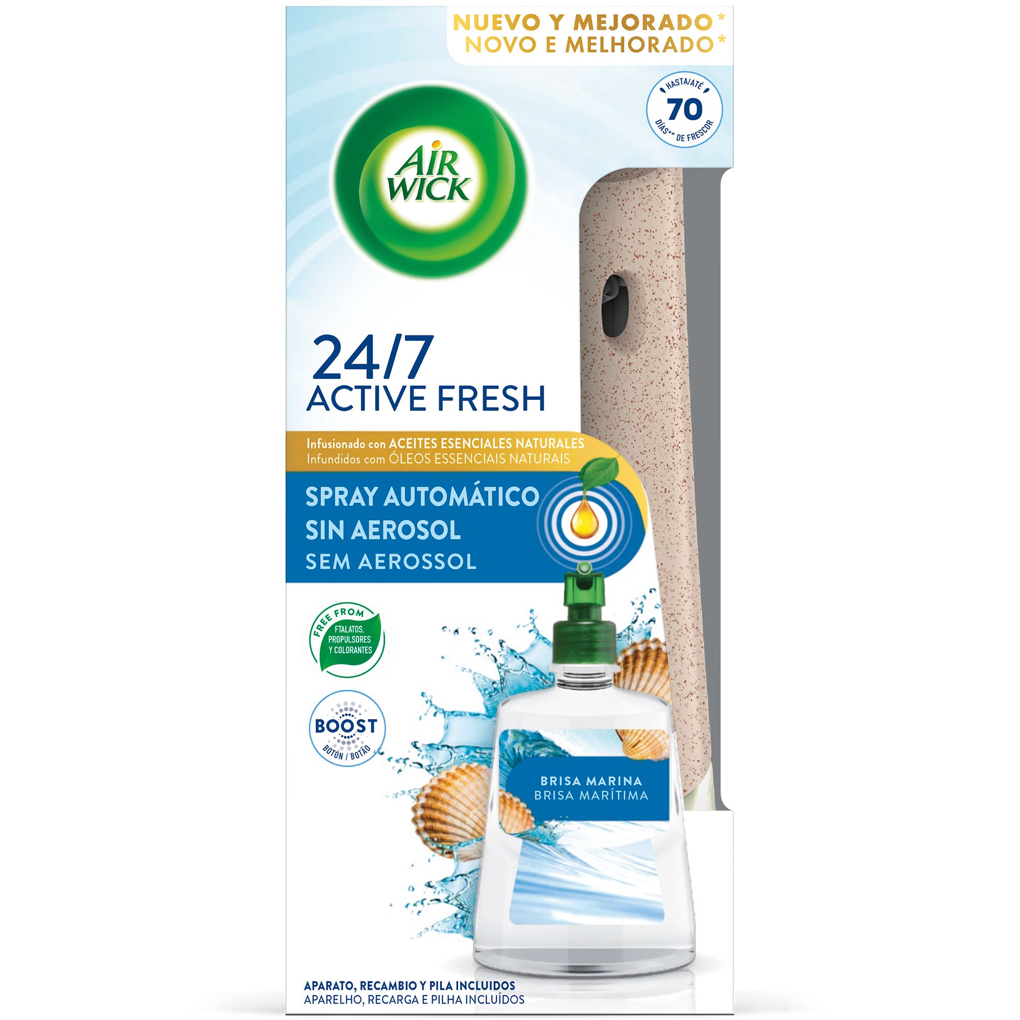 „Active Fresh“ automatinis oro gaiviklis „Sea Breeze“ Oro gaivikliai ir žvakės