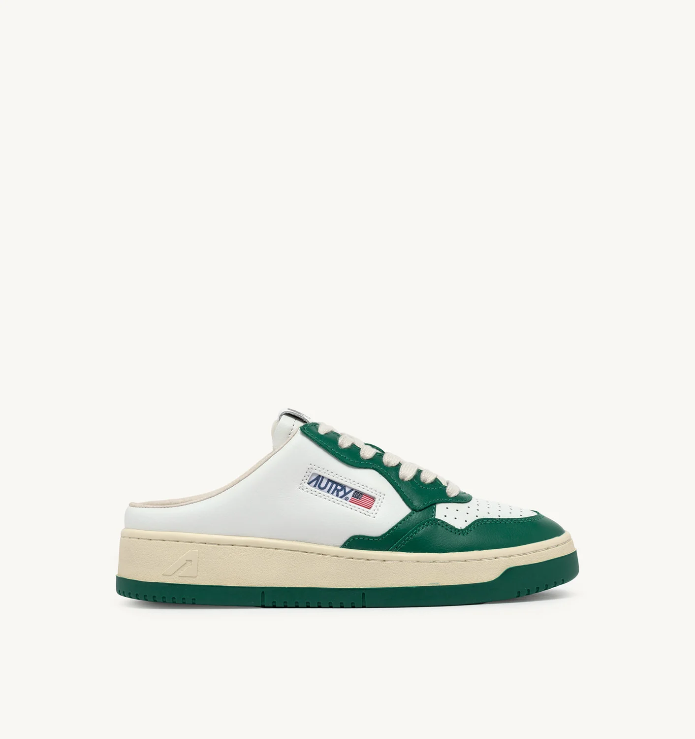 SNEAKERS MEDALIST MULE JOS DIN PIELE ALBĂ ȘI AMAZON