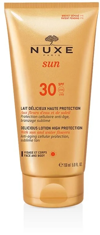 NUXE Nuxe Sun Loción protectora solar antiedad SPF30 150 ml Protección solar para rostro y cuerpo
