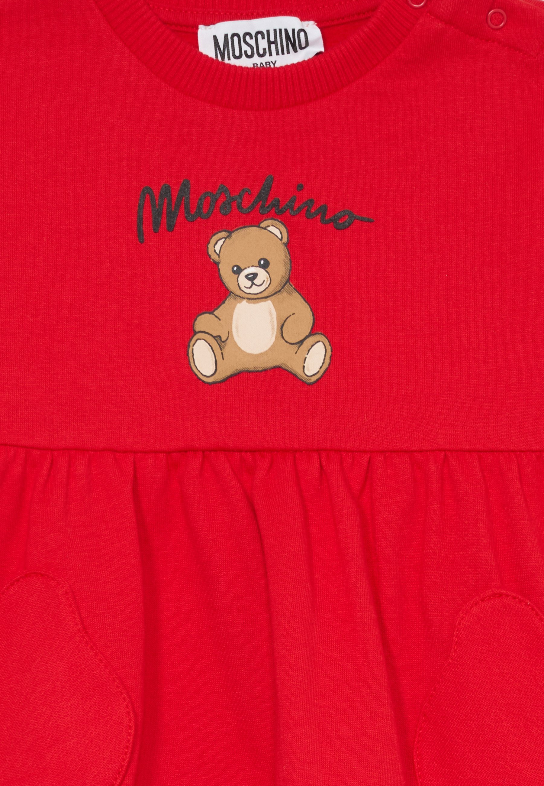 ABITO DA BAMBINA MOSCHINO - Abito a salopette - rosso papavero