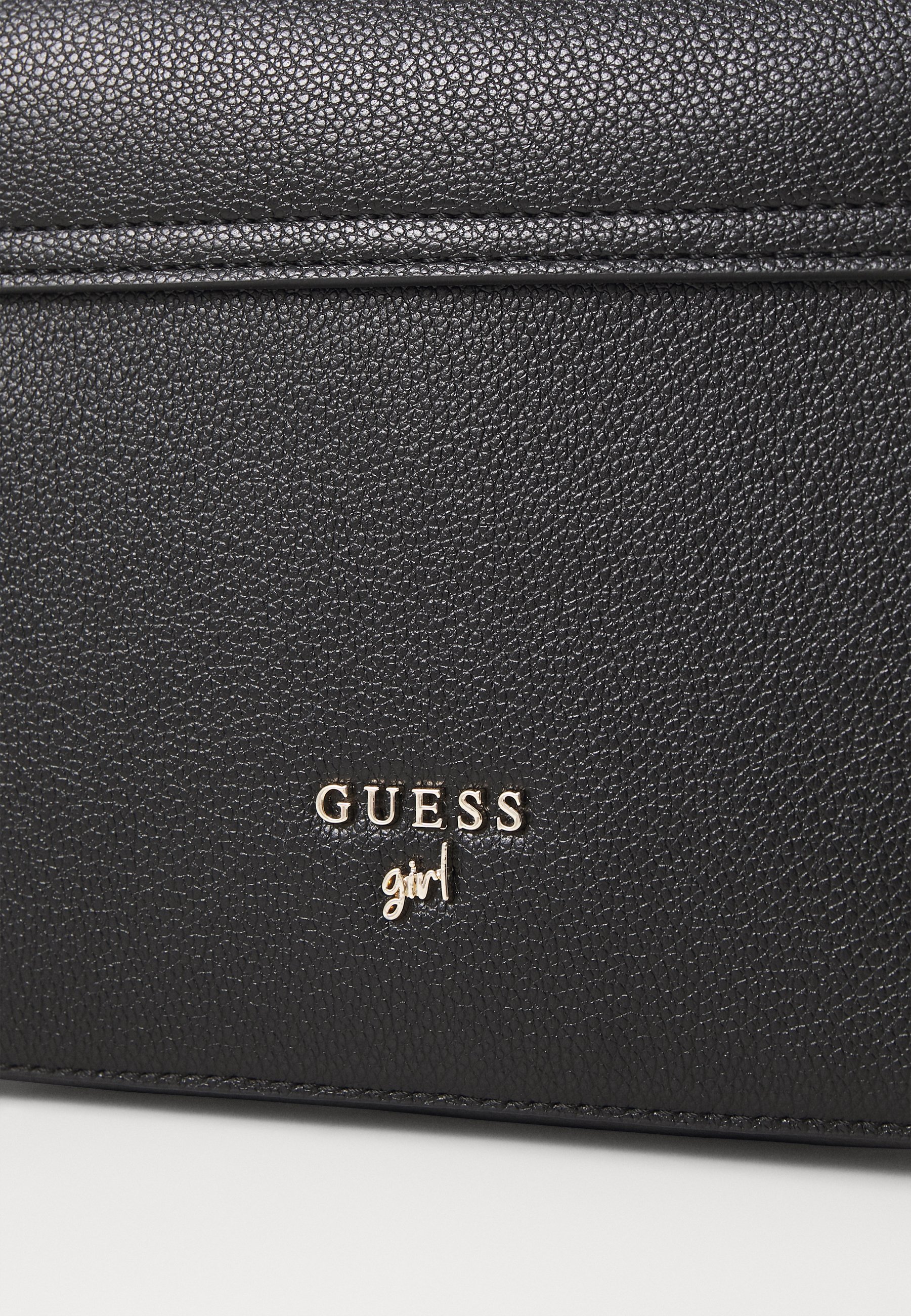 Guess CROSSBODY FLAP BAG UNISEX - Crossbodytas - gitzwart