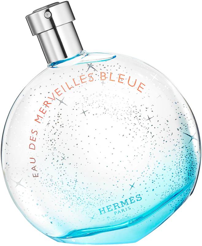 HERMÈS Eau des Merveilles Bleue eau de toilette frasco recarregável para mulheres