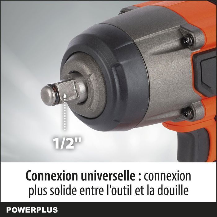 Llave de impacto inalámbrica - Powerplus - POWDP20400 - 40V - 350NM