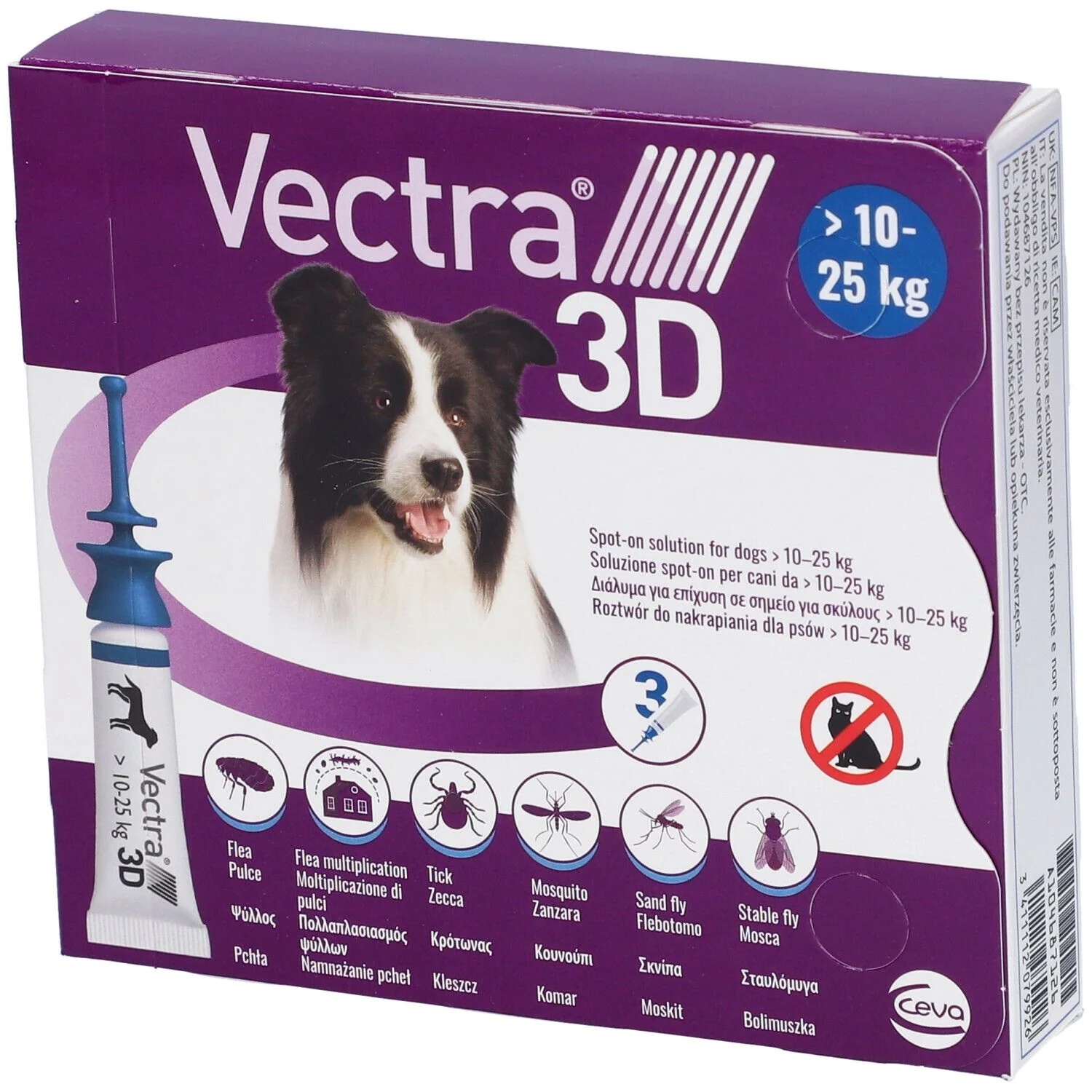VECTRA Vectra 3D 3 pipettes bleues 1025 kg