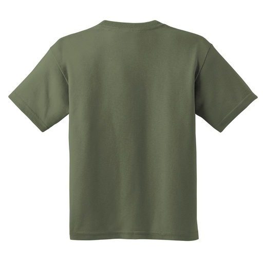 Eenvoudig T-shirt met korte mouwen van dik katoen (verpakking van 2)