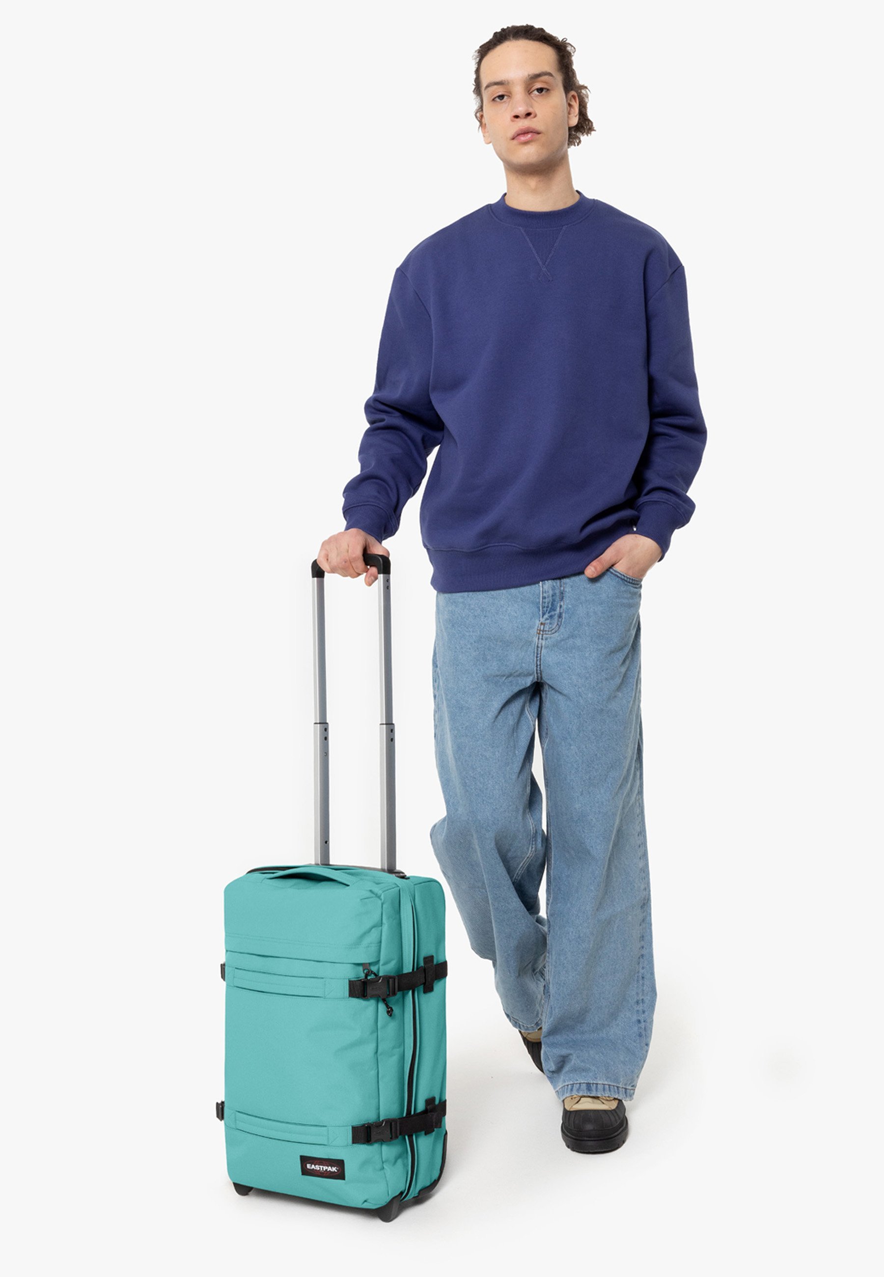 Eastpak TRANSIT'R S - Koffer op wielen - stream blue