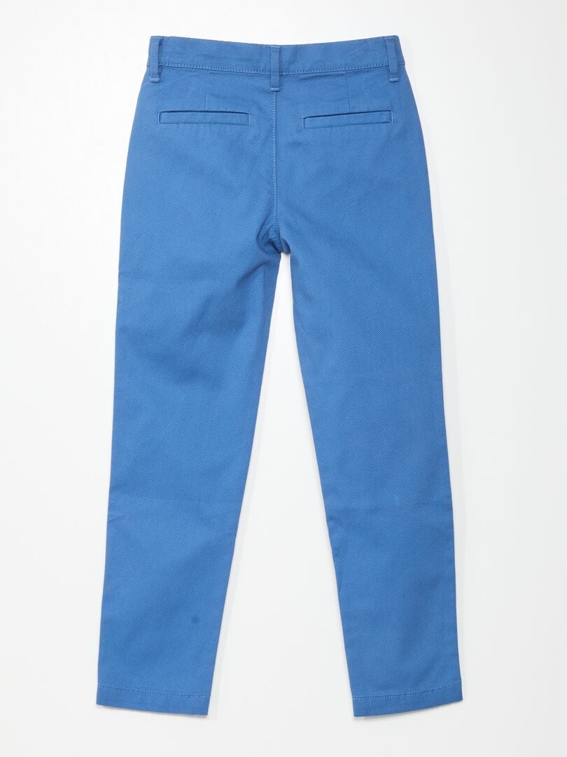 Spodnie chino slim - niebieskie