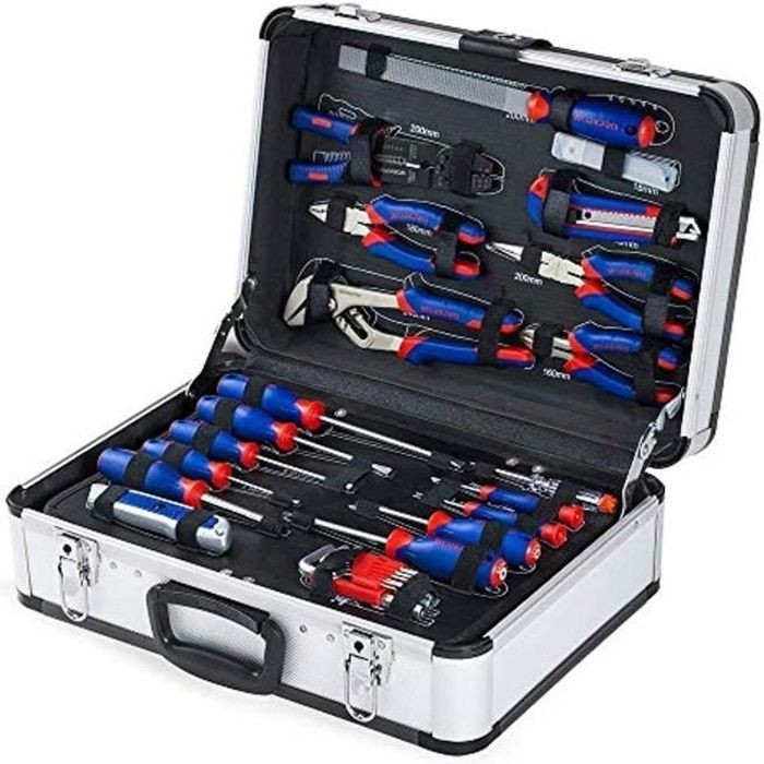 WORKPRO Complete Professional Tool Kit with Aluminum Case, Complete Tool Box for Home Repair or
