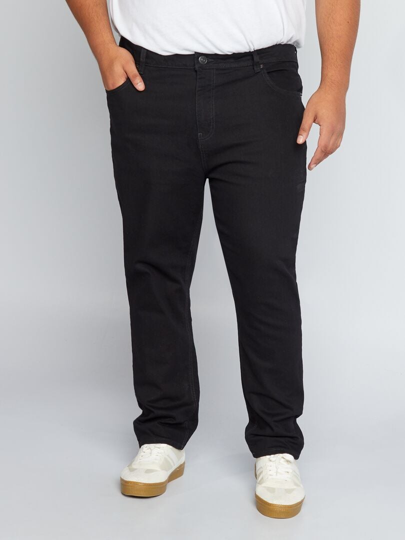 Pantalones vaqueros ajustados de 5 bolsillos - L30 - NEGRO