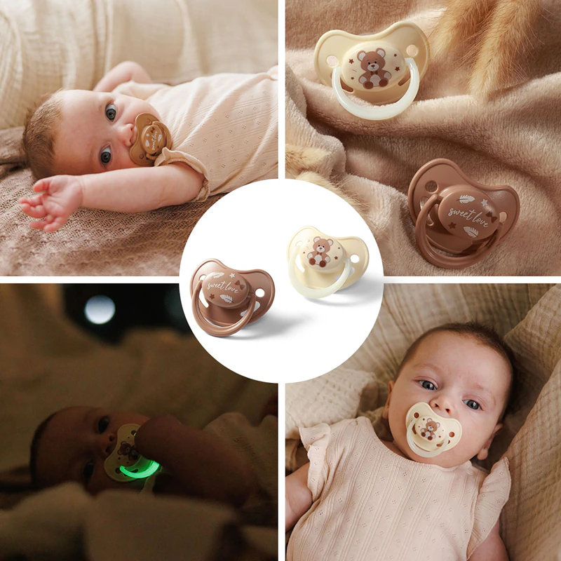 Chupetas anatômicas de silicone BabyOno Take Care smoczek