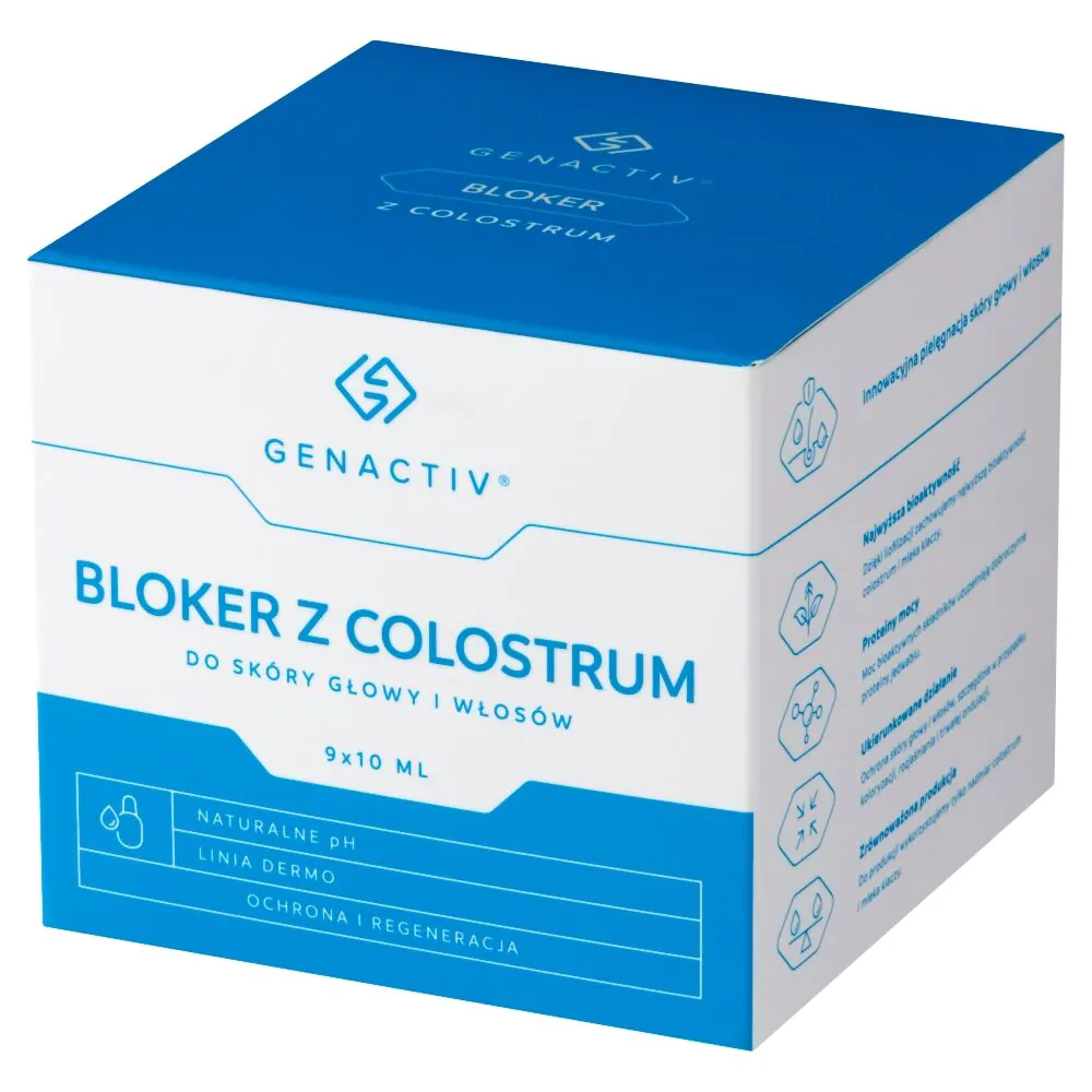 Genactiv Bloker z colostrum do skóry głowy i włosów