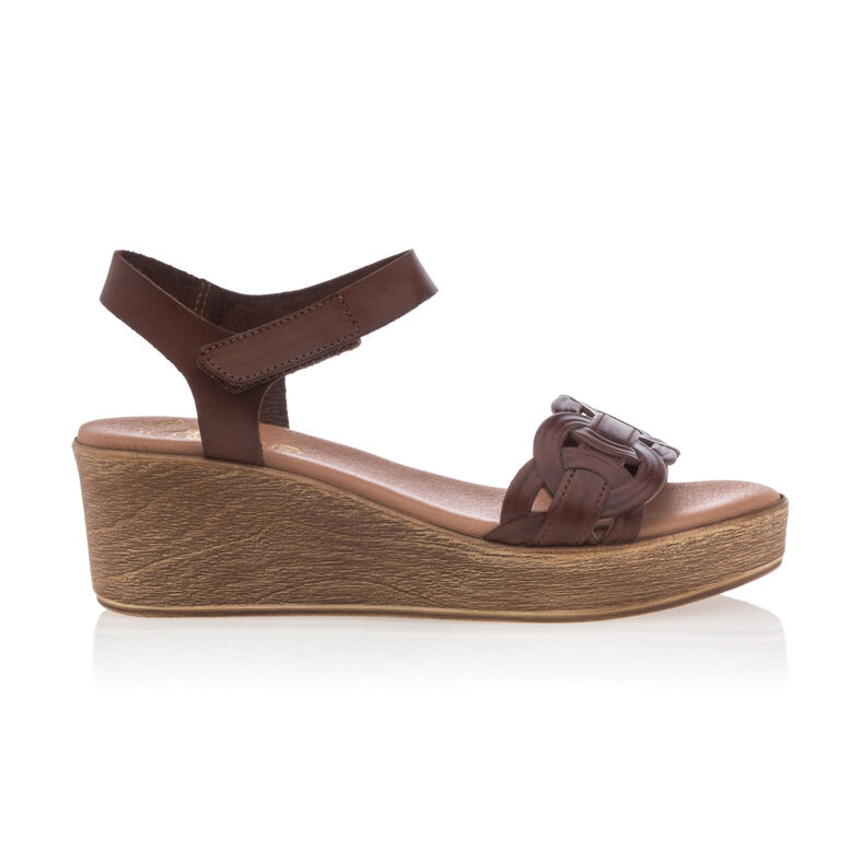 Sandali da donna marroni / Scarpe aperte in punta