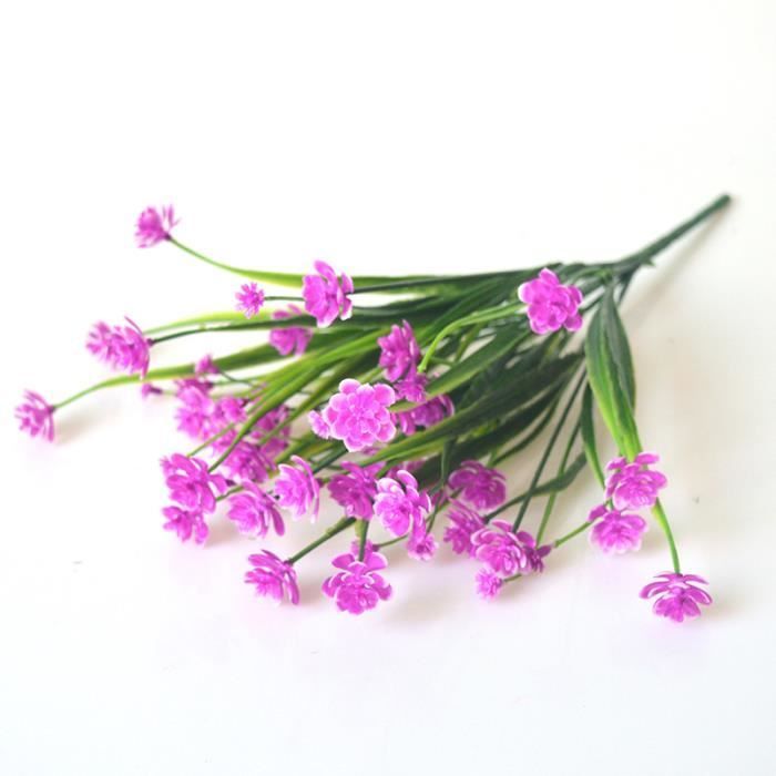 Fleurs artificielles résistantes aux UV sans décoloration pour decoration chambre, 'intérieur et à l'extérieur-5 bouquets