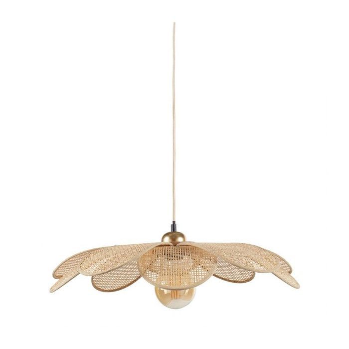Luminária pendente pequena Margaux em bambu, 60 cm, Ostaria