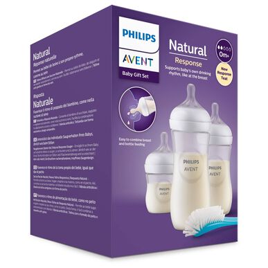 Philips Avent Natural Response Sett med 3 flasker, 1 enhet.