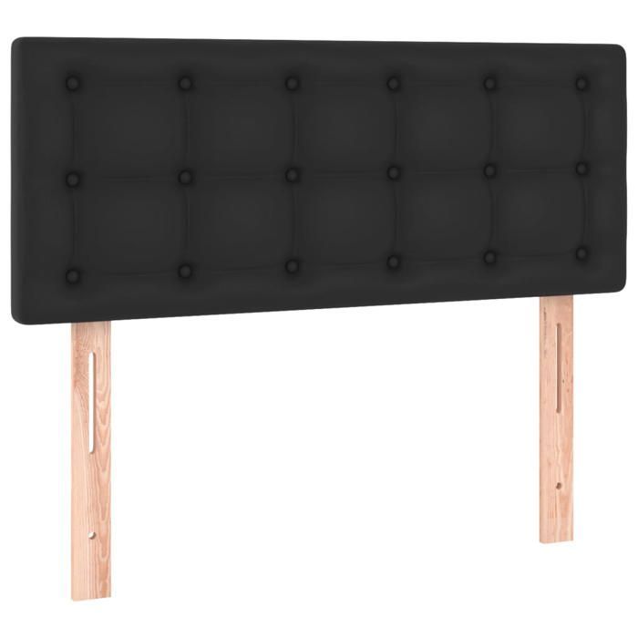Rete a doghe con materasso - Maison Exclusive - Nero - 80x200cm - Massimo relax